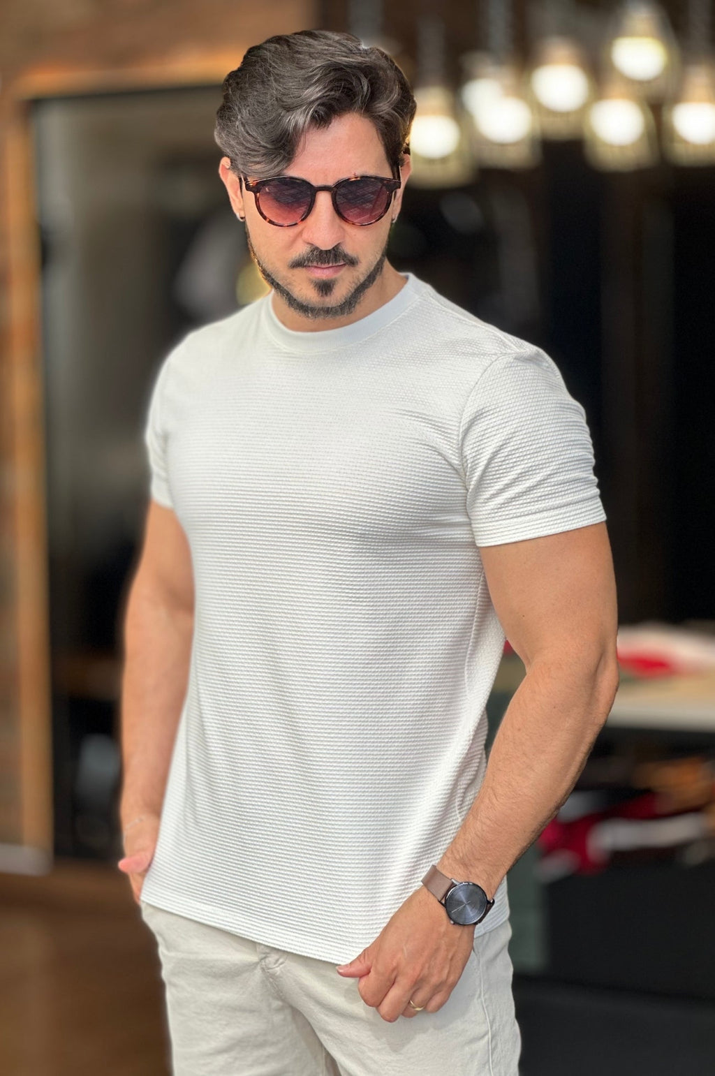 Camiseta Texturizada Branca Docthos