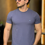 Camiseta Texturizada Azul Acostamento