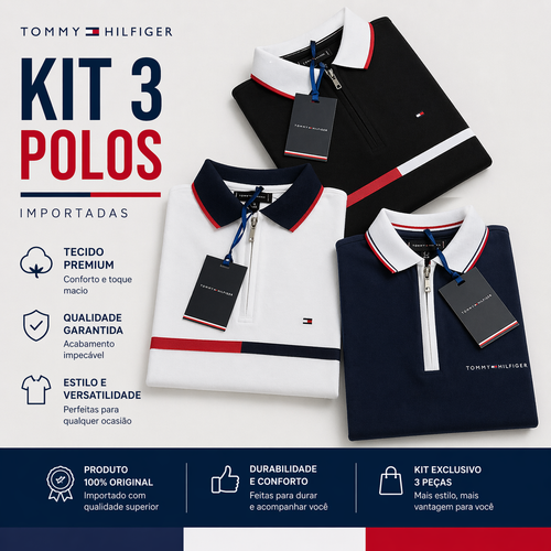 Camisa Polo Tommy Hilfiger (importada)