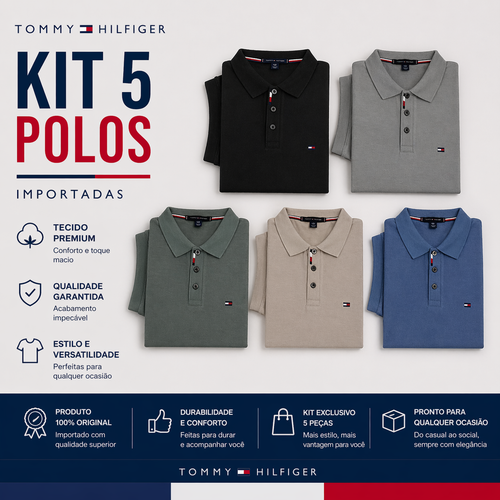 Camisa Polo Tommy Hilfiger (importada)